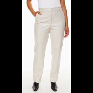 Aritzia Babaton Command Pant Short Vegan Leather (Matte Pearl | 4)